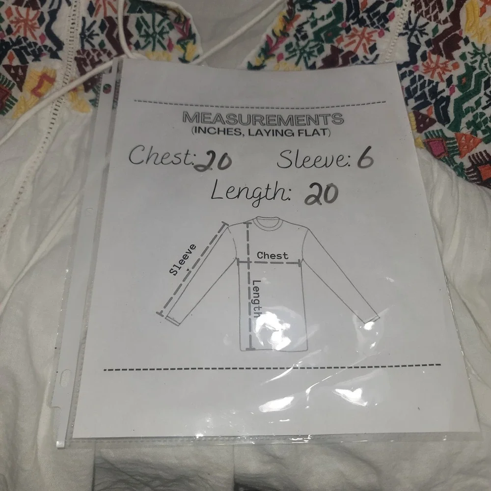 THML Women's Crop Top Cap Sleeve Embroidered XS Peasant Boho Festival Hippie Y2K - Picture 7 of 8